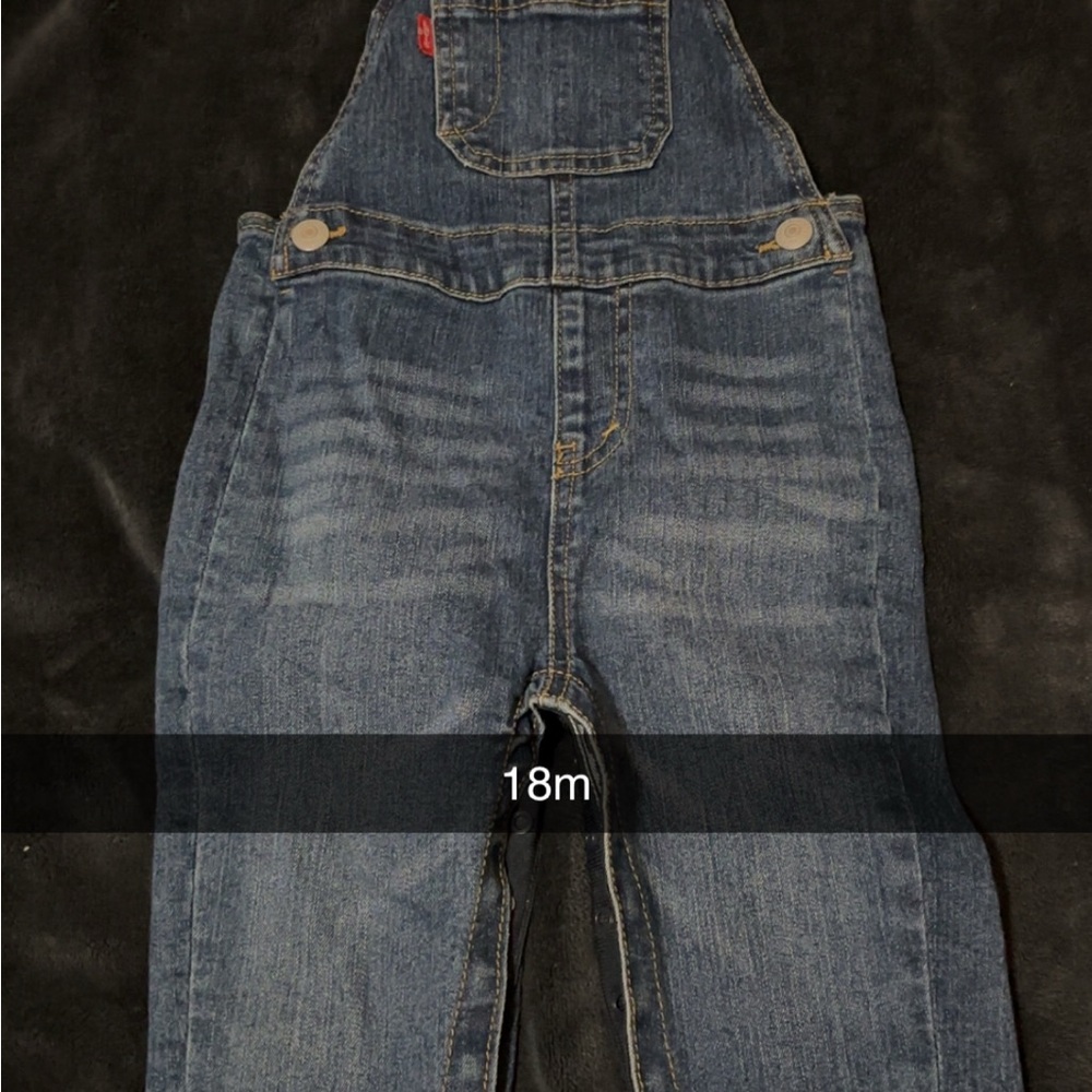 Levi's Kids Blue Denim Overalls